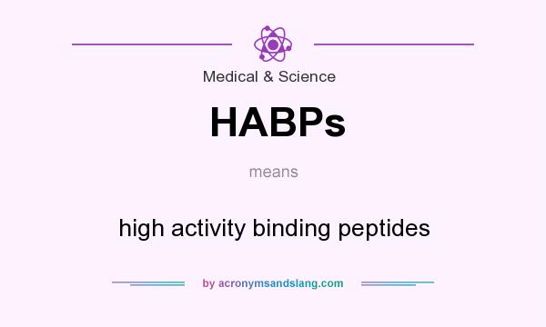 What does HABPs mean? It stands for high activity binding peptides