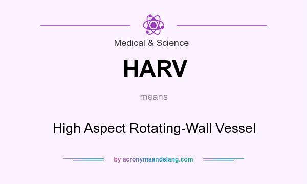 What does HARV mean? It stands for High Aspect Rotating-Wall Vessel