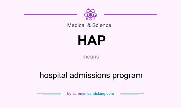 What does HAP mean? It stands for hospital admissions program