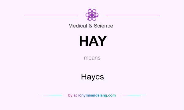What does HAY mean? It stands for Hayes