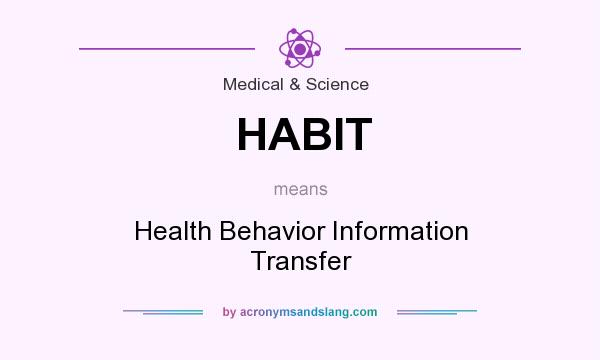 What does HABIT mean? It stands for Health Behavior Information Transfer