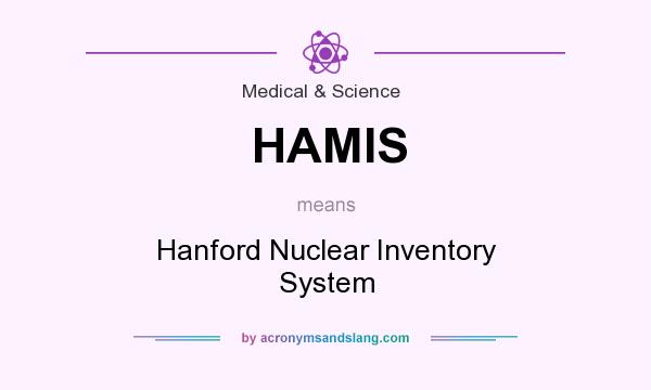 What does HAMIS mean? It stands for Hanford Nuclear Inventory System