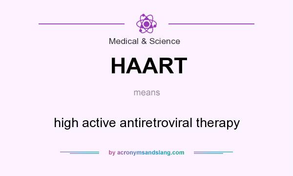 What does HAART mean? It stands for high active antiretroviral therapy