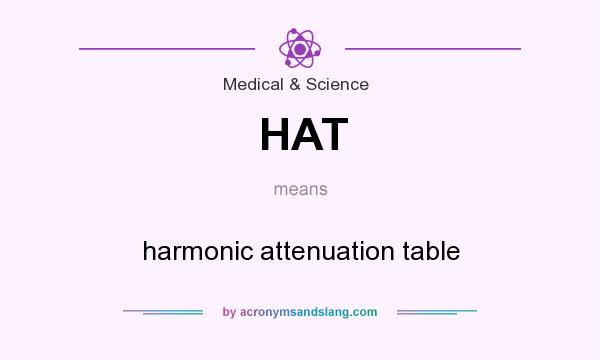 What does HAT mean? It stands for harmonic attenuation table