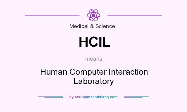What does HCIL mean? It stands for Human Computer Interaction Laboratory