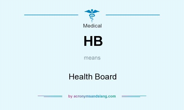 What does HB mean? It stands for Health Board
