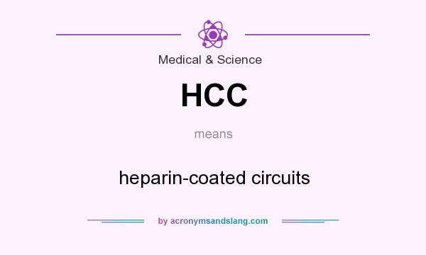 What does HCC mean? It stands for heparin-coated circuits