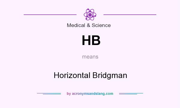 What does HB mean? It stands for Horizontal Bridgman