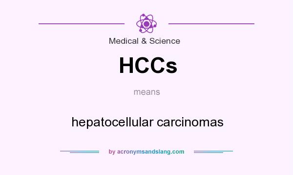 What does HCCs mean? It stands for hepatocellular carcinomas