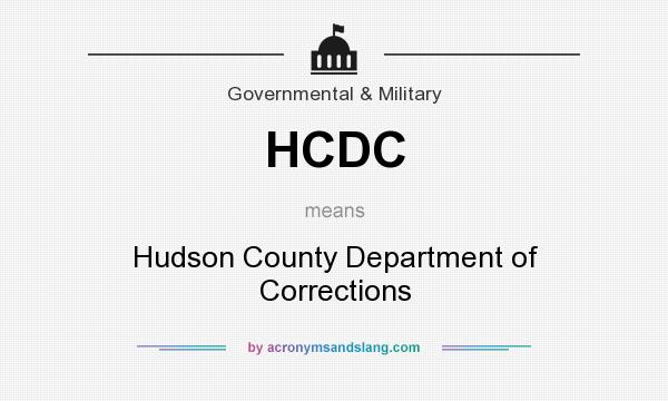 What does HCDC mean? It stands for Hudson County Department of Corrections