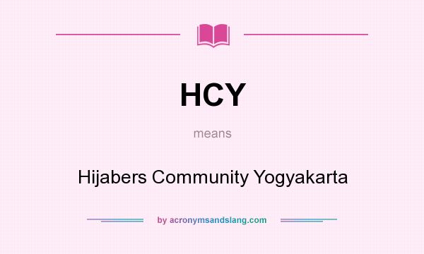 What does HCY mean? It stands for Hijabers Community Yogyakarta