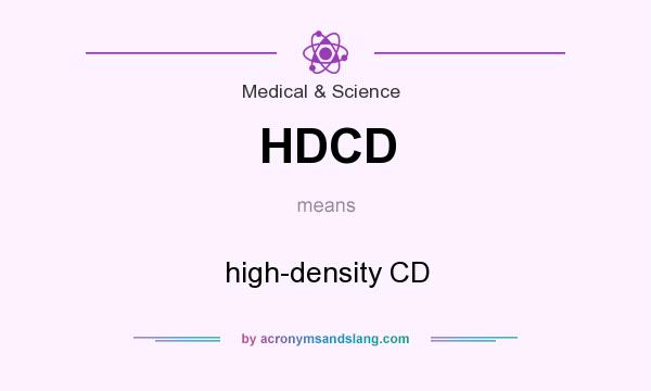 What does HDCD mean? It stands for high-density CD