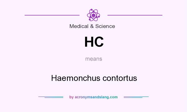 What does HC mean? It stands for Haemonchus contortus