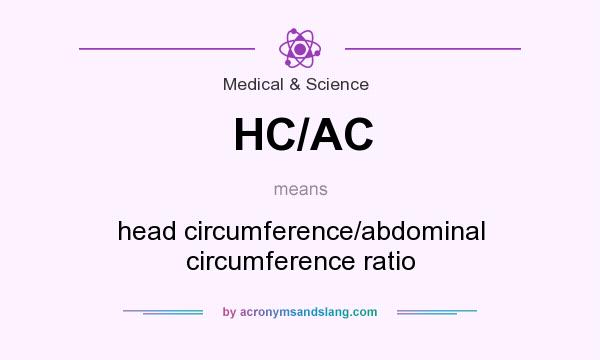 What does HC/AC mean? It stands for head circumference/abdominal circumference ratio