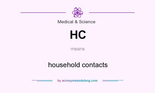 What does HC mean? It stands for household contacts