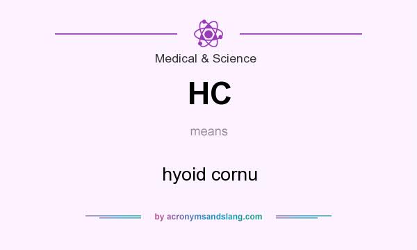 What does HC mean? It stands for hyoid cornu