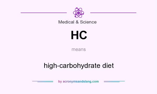What does HC mean? It stands for high-carbohydrate diet