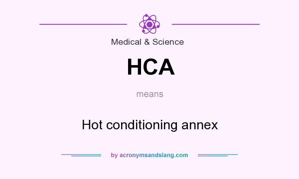 What does HCA mean? It stands for Hot conditioning annex