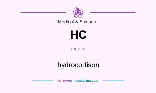 What does HC mean? It stands for hydrocortison