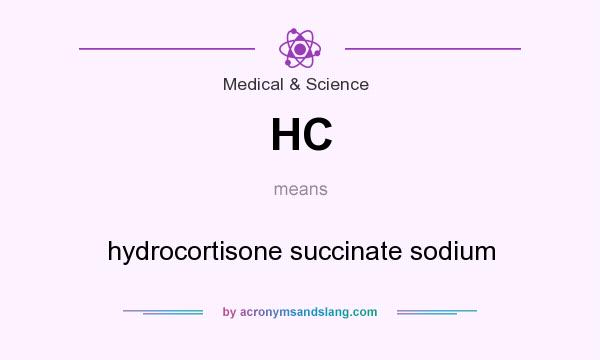 What does HC mean? It stands for hydrocortisone succinate sodium