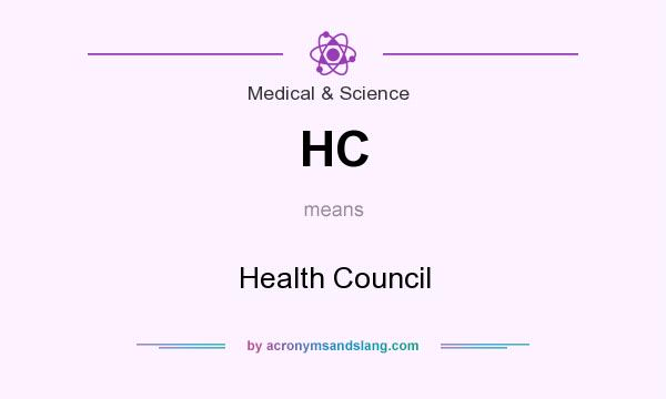 What does HC mean? It stands for Health Council