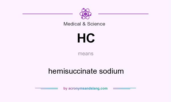 What does HC mean? It stands for hemisuccinate sodium