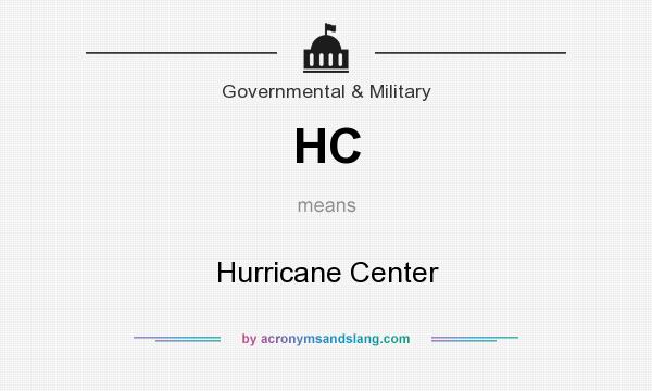 What does HC mean? It stands for Hurricane Center