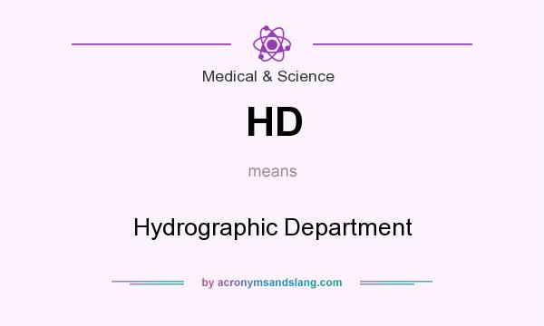 What does HD mean? It stands for Hydrographic Department