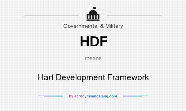 What does HDF mean? It stands for Hart Development Framework