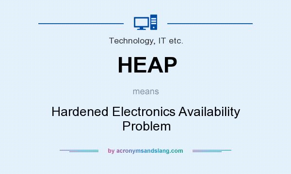 What does HEAP mean? It stands for Hardened Electronics Availability Problem