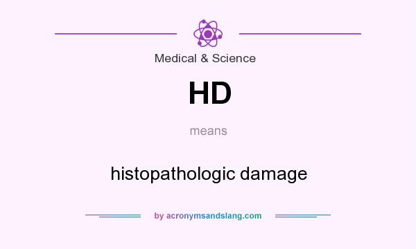 What does HD mean? It stands for histopathologic damage