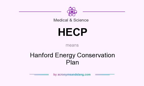 What does HECP mean? It stands for Hanford Energy Conservation Plan