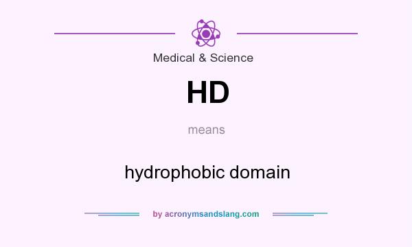 What does HD mean? It stands for hydrophobic domain