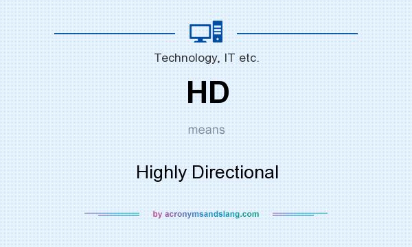 What does HD mean? It stands for Highly Directional
