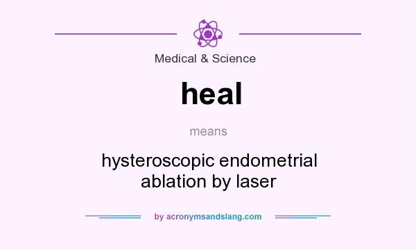 What does heal mean? It stands for hysteroscopic endometrial ablation by laser