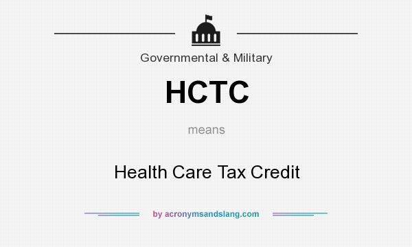 What does HCTC mean? It stands for Health Care Tax Credit