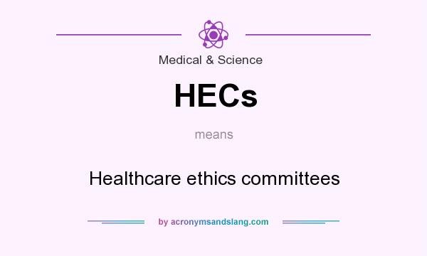 What does HECs mean? It stands for Healthcare ethics committees