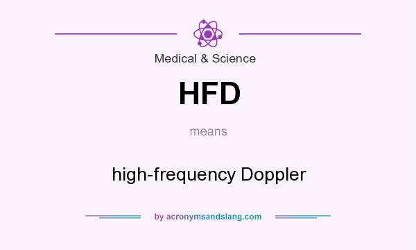 What does HFD mean? It stands for high-frequency Doppler