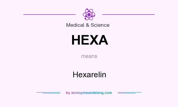 What does HEXA mean? It stands for Hexarelin