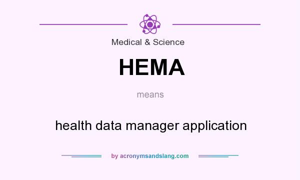 What does HEMA mean? It stands for health data manager application