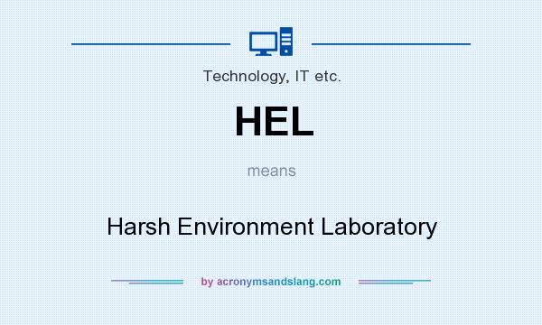 What does HEL mean? It stands for Harsh Environment Laboratory