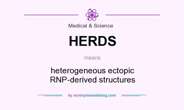 What does HERDS mean? It stands for heterogeneous ectopic RNP-derived structures