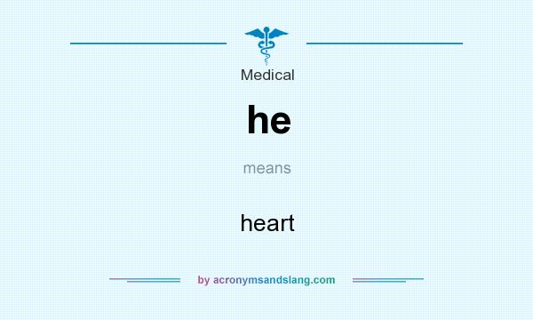 What does he mean? It stands for heart