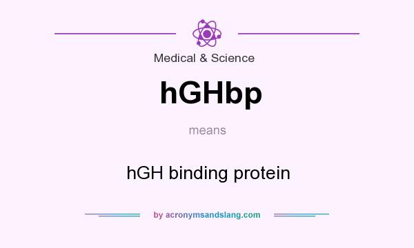 What does hGHbp mean? It stands for hGH binding protein