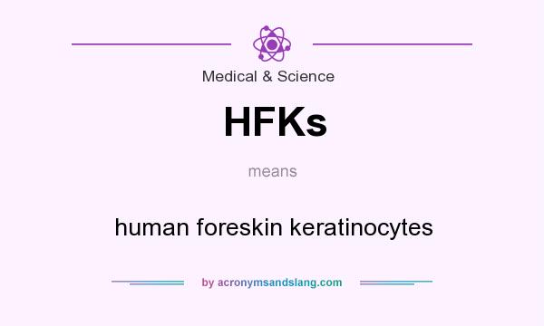 What does HFKs mean? It stands for human foreskin keratinocytes