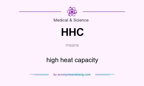 What does HHC mean? It stands for high heat capacity