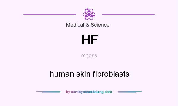 What does HF mean? It stands for human skin fibroblasts
