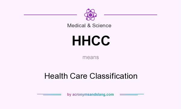 What does HHCC mean? It stands for Health Care Classification