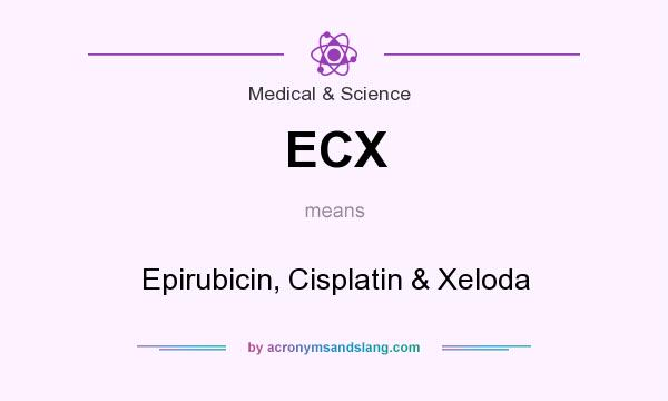 What does ECX mean? It stands for Epirubicin, Cisplatin & Xeloda