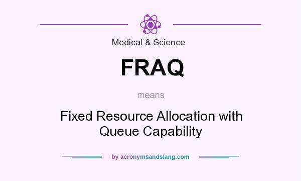 What does FRAQ mean? It stands for Fixed Resource Allocation with Queue Capability